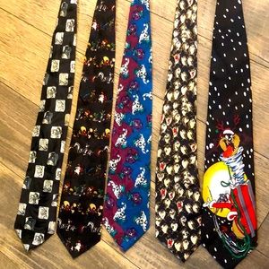 Lot of 5 Collectors Ties